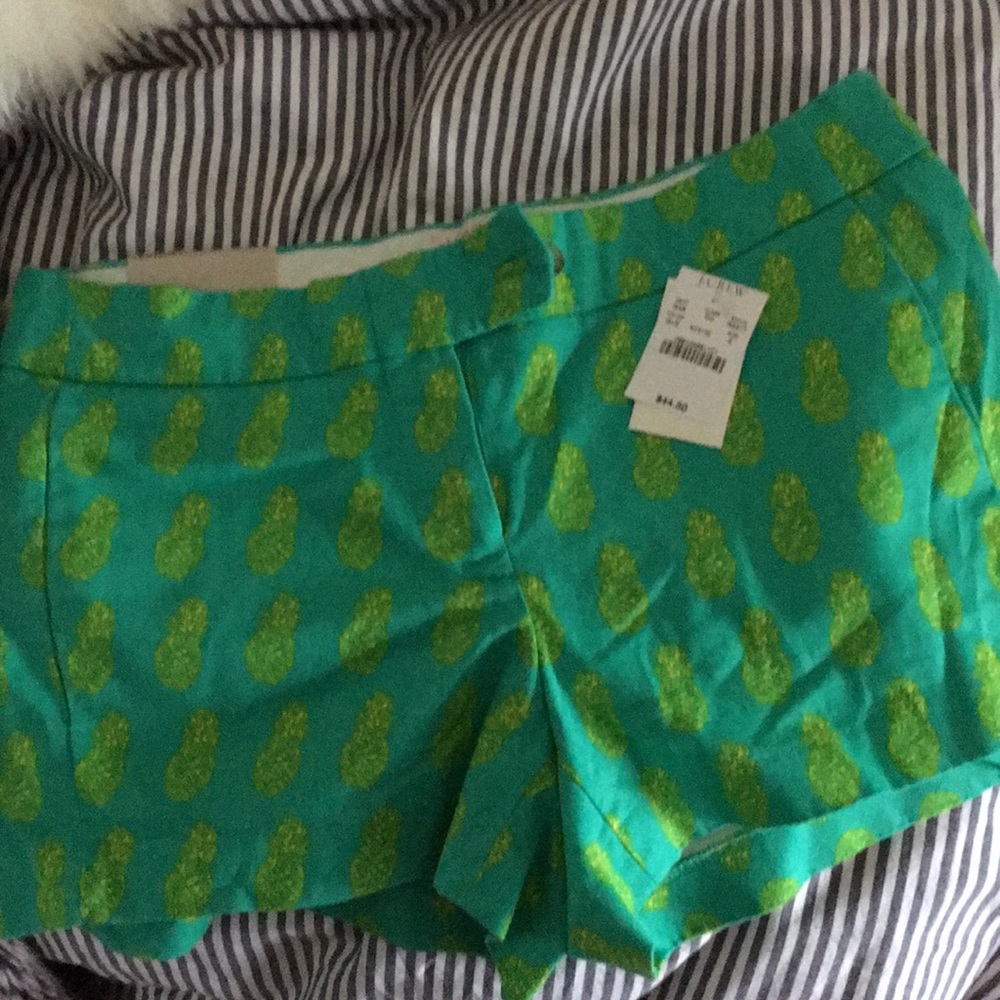 Jcrew pineapple shorts new with tags